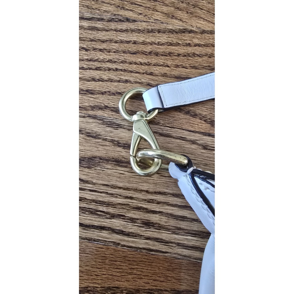 VINTAGE COACH Kristin Woven Leather Crossbody/Satchel Shoulder Bag White - Picture 6 of 11